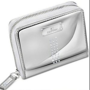 Authentic Swarovski Crystal Metallic Wallet
